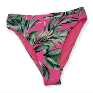 Beach Joy Bikini Bottoms Size Medium Hot Pink Tropical Vibe Dry Goods
